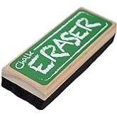Imagination Generation Chalk and Dry Erase Board Black Felt Eraser|Dustless, Noiseless| for Classroom or Home| Pack of 1