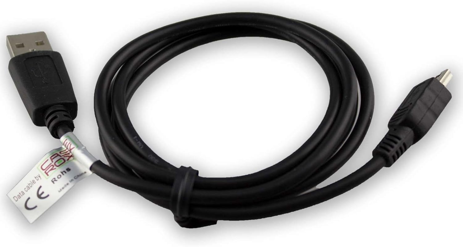 caseroxx USB cable, Data cable for Ravensburger TipToi USB cable for data transfer synchronization in black - Image 3