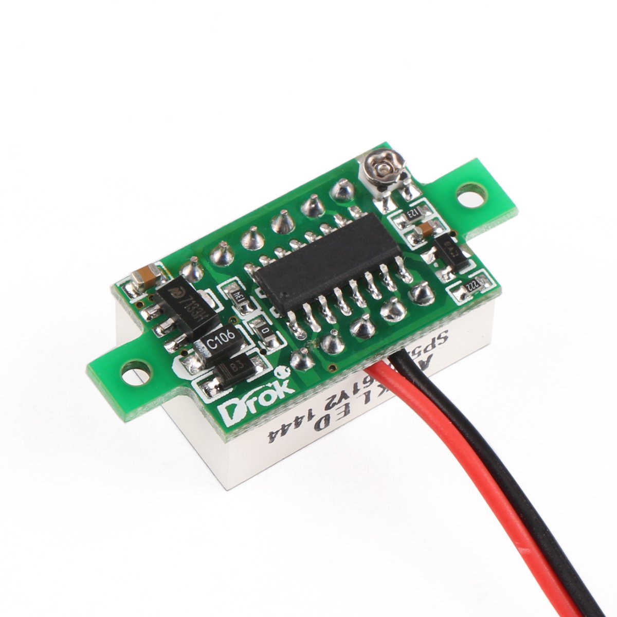 VOLTMETRO DIGITALE 4,5-30V LED BLU, PER PANNELLO AUTO,MOTO,CAMPER, IMBARCAZIONI - Foto 9