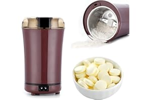 GOUBIANCEN Multifunctional Electric Pill Crusher Grinder- Grind The Medicine and Vitamin Tablets of Different Sizes into Fine Powder-Mortar and Pestle,Elderly, Children or Pets (Purple)