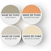 Hanz de Fuko Deluxe Hair Care Kit – Super Styling Sampler Featuring Claymation, Sponge Wax, Modify Pomade, Scheme Cream – Ide