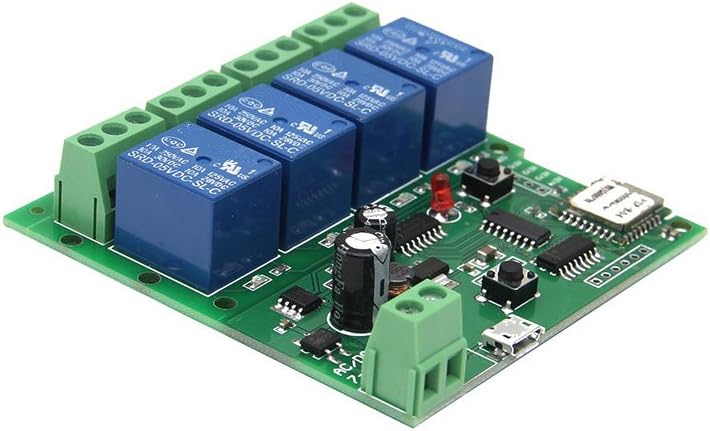 Amazon.co.jp: eWeLink 4CH Wifiスイッチリレーモジュール DC 5V 12V 32V 電話APP制御 Alexa