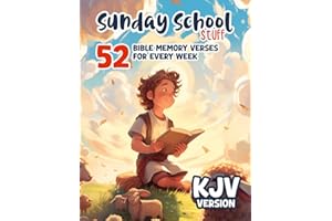 Sunday School Bible Memory Verse KJV - Fun & Engaging Scripture Learning for Kids: Memorize, Reflect & Draw – A Sunday School Activity Book with Word ... & Creative Drawing (Sunday School Stuff)