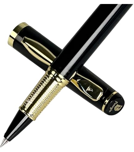 Stylo à Bille Rétractable En Nacre - Pointe Moyenne 1 Mm - Recharges Métalliques Remplaçables - Idéal Cadeau Bureau