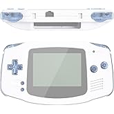 eXtremeRate Clear Glacier Blue Replacement Full Set Buttons for Gameboy Advance GBA - Handheld Game Console NOT Included