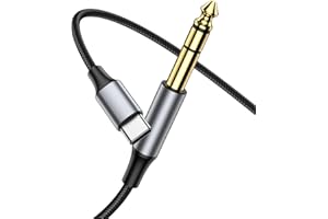 USB C to 1/4 Inch TRS Stere Audio Cable 3.3FT, USB C to 1/4 inch TRS Male Cable Audio Jack Cord for Phones, Amplifier, Speake
