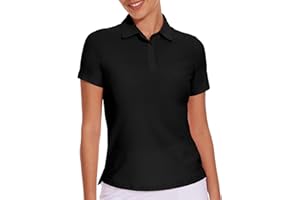 M MOTEEPI Sun Shirts UV Protection Womens Polo Shirts with 3-Botton Womens Golf Shirts Lightweight