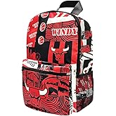 Pro Specialties Group Chicago Bulls basketball travel backpack, hiking, gym Backpack durable bag designed for men and women. Ideal for Adults, extra-large & waterproof use for various activities