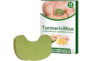 NKICAW TurmericMax Gynecomastia Compress Patch,Gynecomastia Tightening Ginger Patch for Men (1 Box/12pcs)