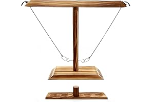 LIDMOAN Ring Toss Games for Adults, Fun Hook and Ring Game, Home, Bar and Party Handmade Wooden Interactive Game Classic New Edition