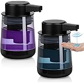 2 Pack Automatic Soap Dispenser Touchless Automatic Liquid Soap Dispenser 3-Level Adjustable Auto Soap Dispensers Touchless 10.5oz/300ml USB Rechargeabled for Bathroom Kitchen Office