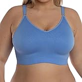 Underoutfit Full Coverage Bra - Wireless, Everyday Comfort Bra with Adjustable Straps