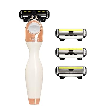 Shave Lab Twee White Edition Gold Rush Manual Shaver For Men With