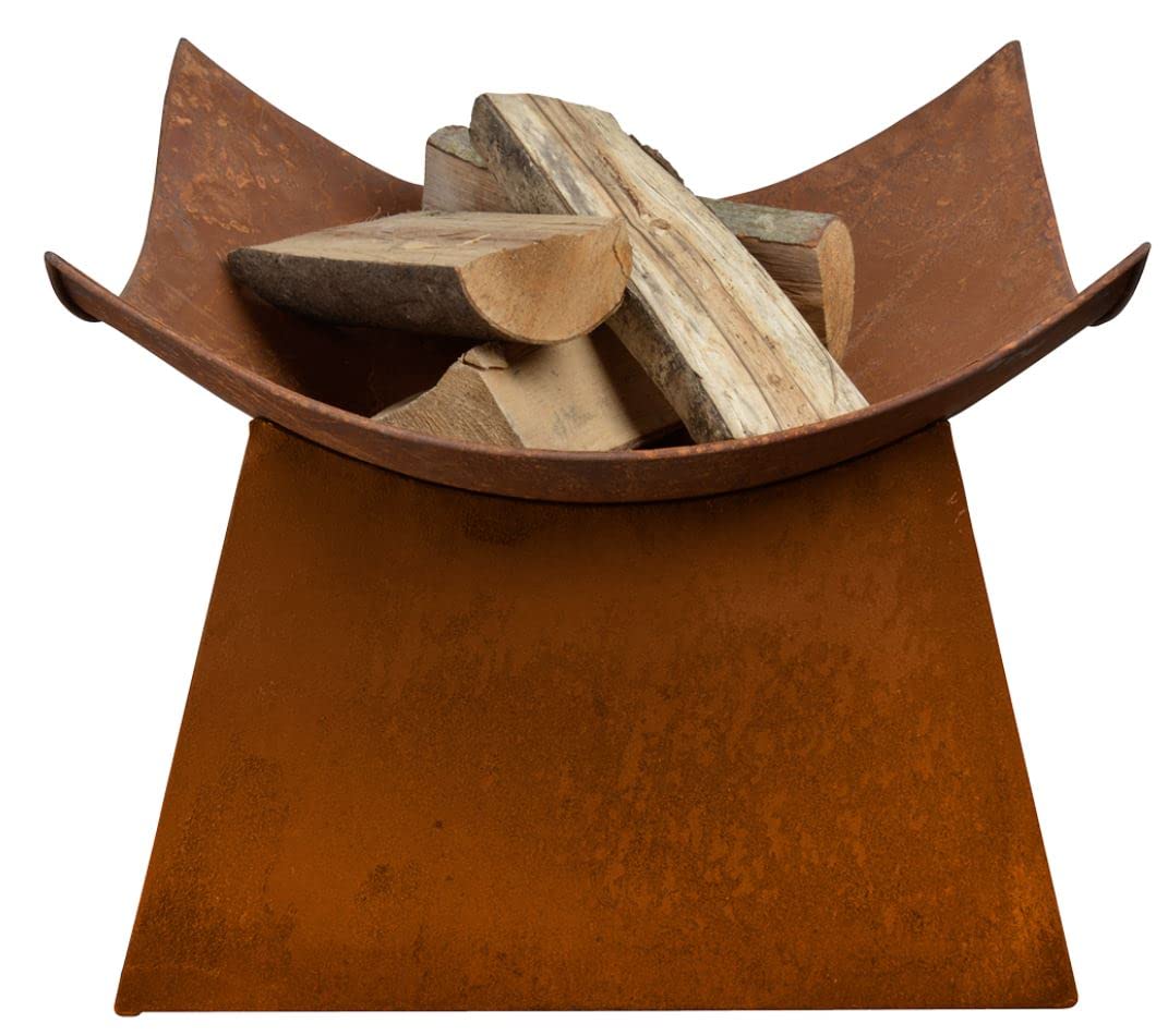 Esschert Design Rusted Steel Fire Bowl