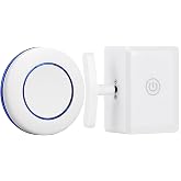 Wireless Light Switch No Wiring Needed, Cordless Remote Wall Switch for Lamps