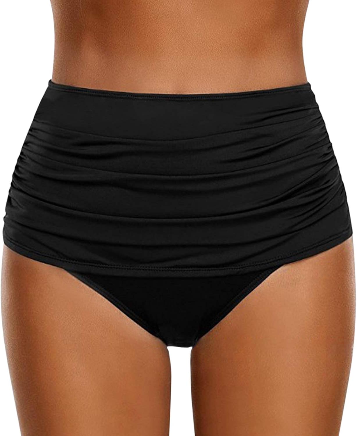 high waisted bikini bottom shorts