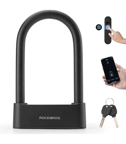 Cadenas Vélo à Empreinte Digitale ELinkSmart - Câble Acier 150cm Étanche IP67 | Sans App Ni Clé