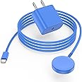 Cabepow for Apple Watch Charger USB C 5W Fast Magnetic iWatch Charging Cable 3FT with 20W USB C Wall Charger Block for Apple Watch Ultra 2/Ultra/SE/Series 10/Series 9/Series 8/7/6/5/4/3/2/1-Blue