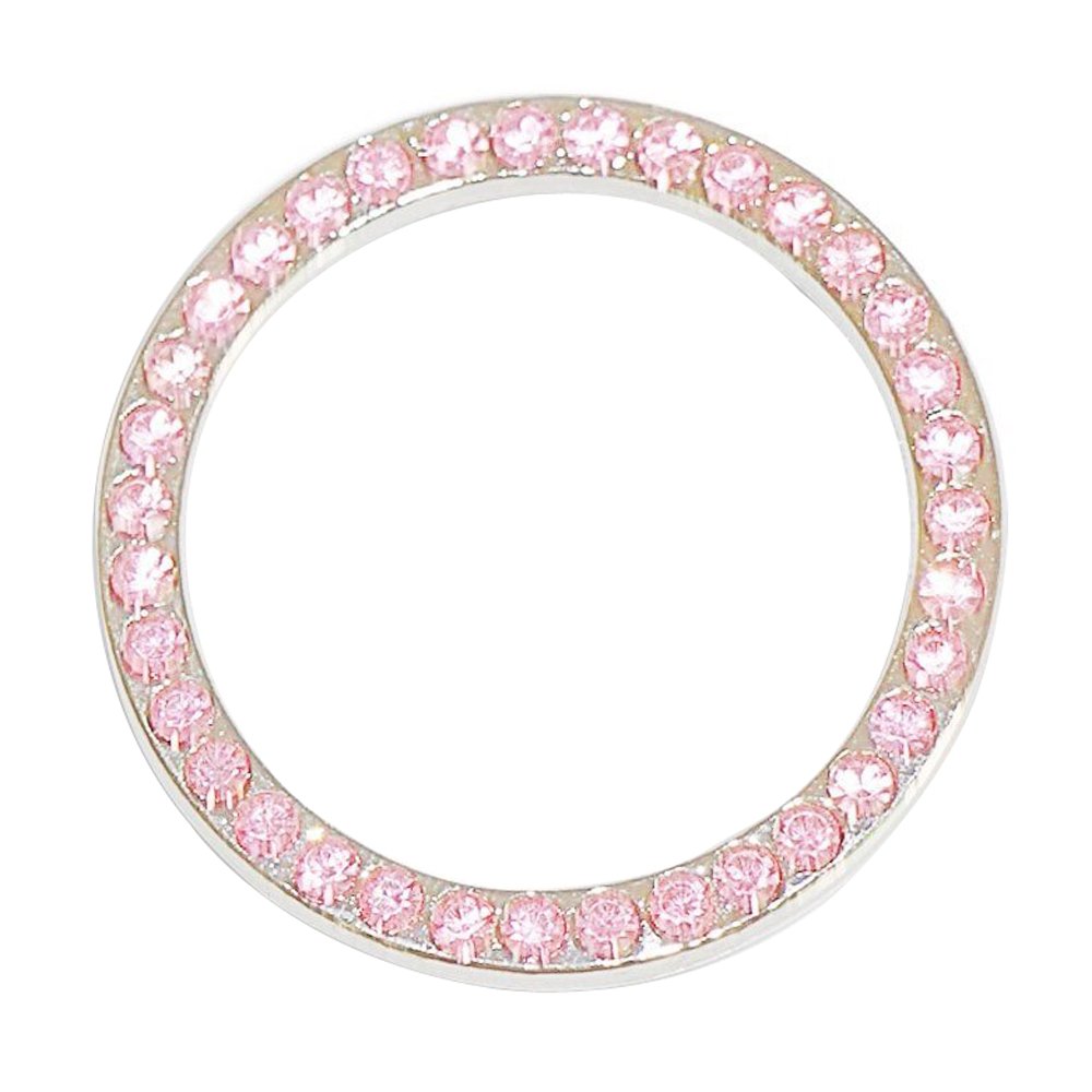 エンジン スタートボタン リング ドレスアップ アクセサリー ラインストーン スワロフスキー調 装着 簡単 （ピンク）商品画像