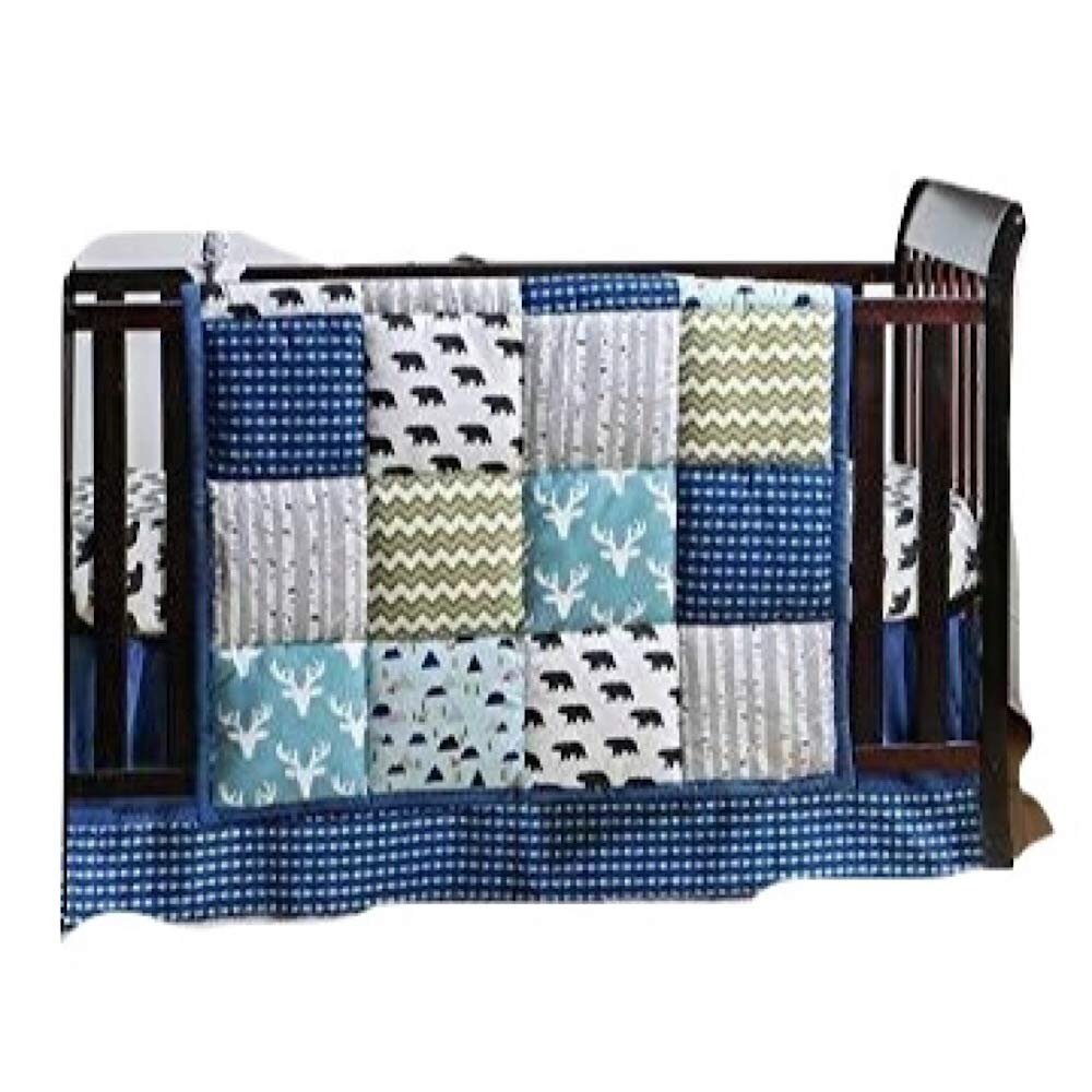 Best Peanut Shell Woodland Dreams 4 Piece Crib Bedding Set U Life