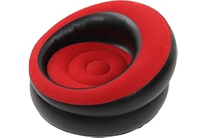 Inflatable Couch, Portable Ergonomic Flocking Air Sofa Simple Inflatable Chair Blow Up Couch Fast Inflation Lounge Chair Air 
