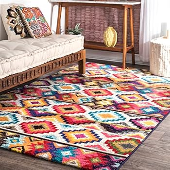 nuLOOM Ritzy Contemporary Retro Area Rug, 5' x 8', Multi