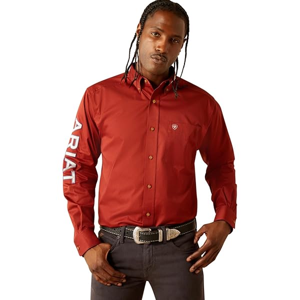 Chemise boutonnée à manches longues pour homme avec imprimé sapin de N