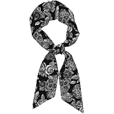 FYQZVI Purse Scarf Handbags for Women Scarfs Bags | Band Hair Neck Scarves Silky Long Thin Satin Headscarf Fashion