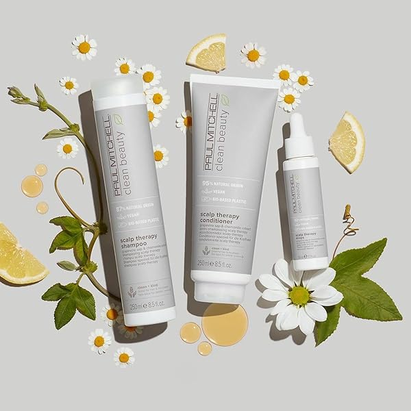 PAUL MITCHELL CLEAN BEAUTY SCALP THERAPY SHAMPOO, GENTLY CONDITIONS + COOLS ALL HAIR TYPES, ESPECIALLY DRY, OILY + SENSITIVE SCALPS, 8.5 FL. OZ.