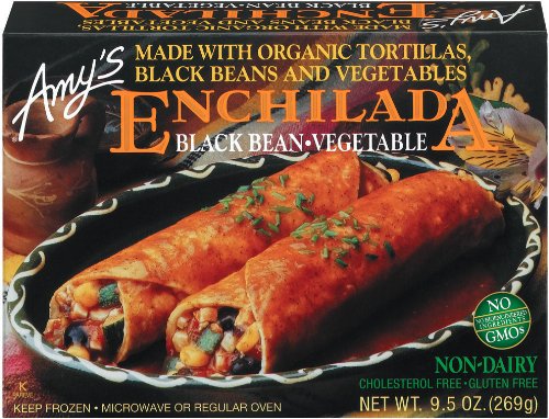 Amy's Black Bean & Vegetable Enchilada, Organic, 9.5-Ounce Boxes (Pack of 12)