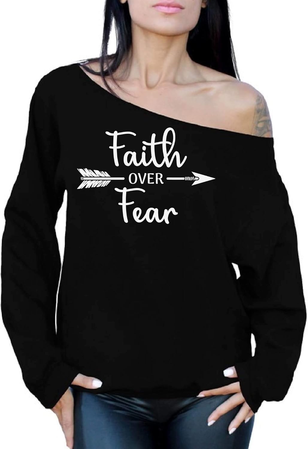 off the shoulder sweater sweatshirt