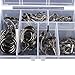 Goture 90pcs Saltwater Fishing Rod Repair Tips, Rod Repair Kit Fishing Rod Tips Stainless Steel Ceramic Ring Guide Rod Repair Replacement 9sizes