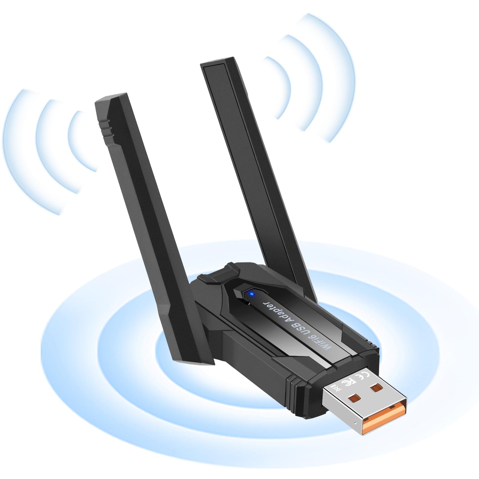 Photo 1 of WiFi Bluetooth Adapter,WiFi Adapter for Desktop PC - Dual-Band WiFi6 & Bluetooth 5.4 USB, 900Mbps (2.4/5.8GHz), Plug-and-Play WPA3 Security - Windows 10/11 Compatible for PC/Laptop/Peripherals