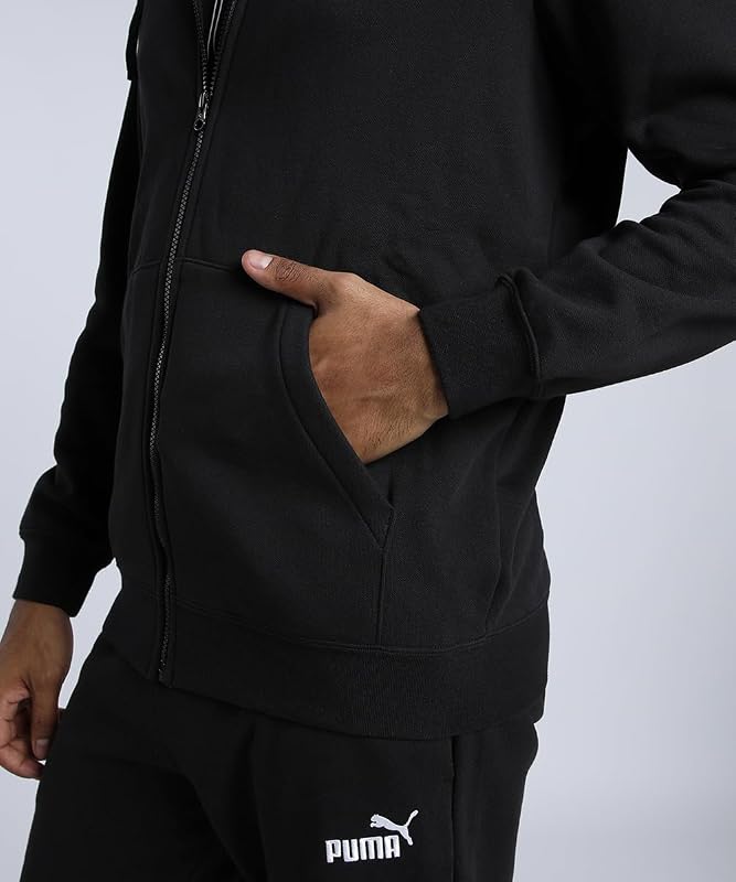Ess No. 1 Logo Full-Zip Hoodie FL, Giacche di Sudore Uomo, PUMA Black,