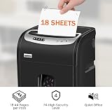 VidaTeco 18-Sheet Micro Cut Shredder 60 Min Heavy Duty 30L Basket view 5