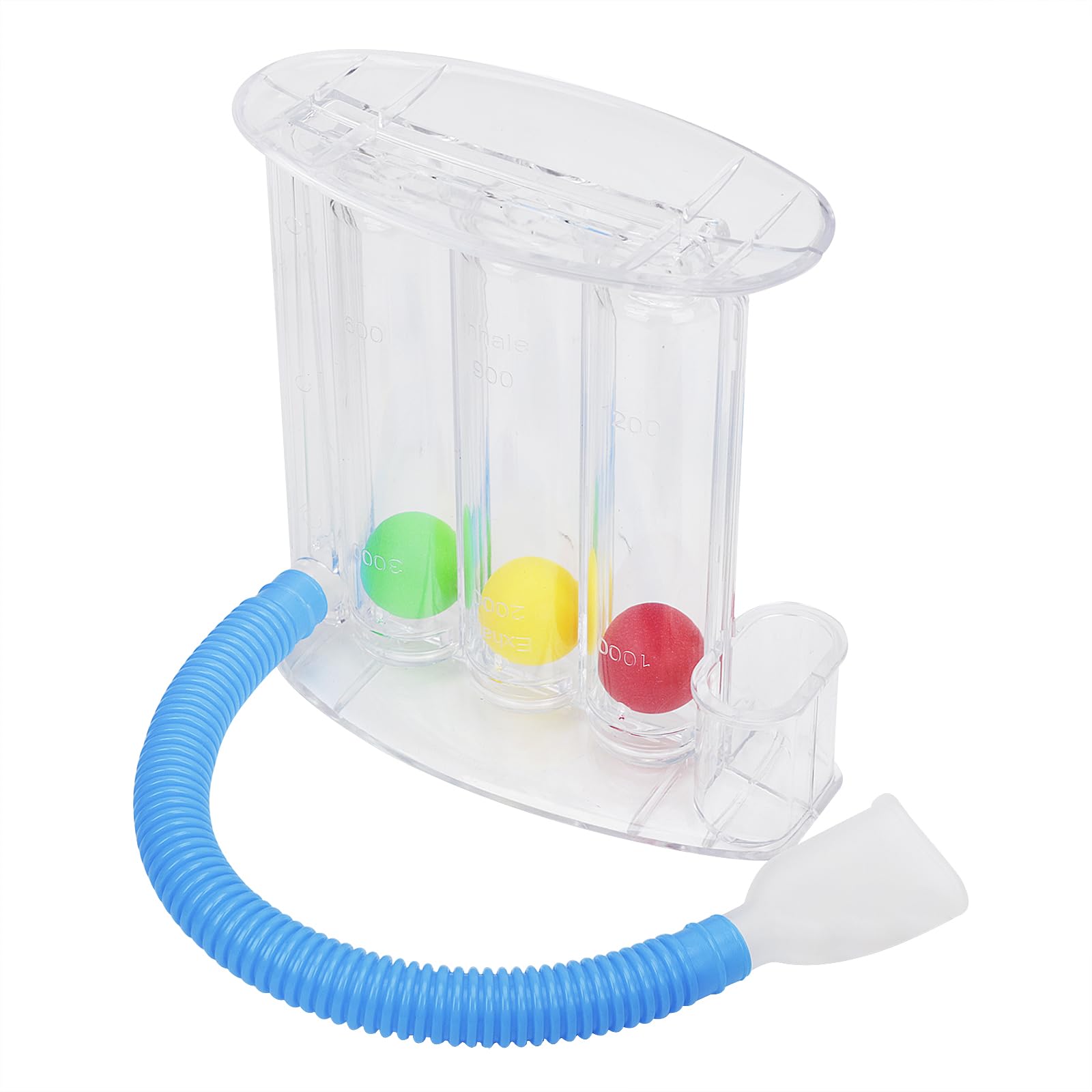 Deep Breathing Exerciser 3 Ball Incentive Spirometer Lung Exerciser Device Breath Measurement System Daily Training Device Home Use Portable Respiratory Exerciser Inhalation and Exhalation Modes