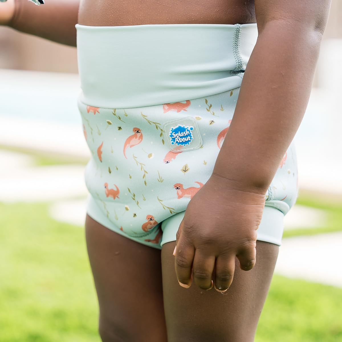 Splash About Happy Nappy Reusable Swim Diaper, Playful Otters, 2-3 Years