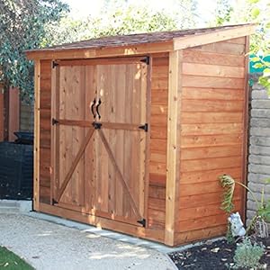 amazon.com : spacesaver wood lean-to shed : garden & outdoor