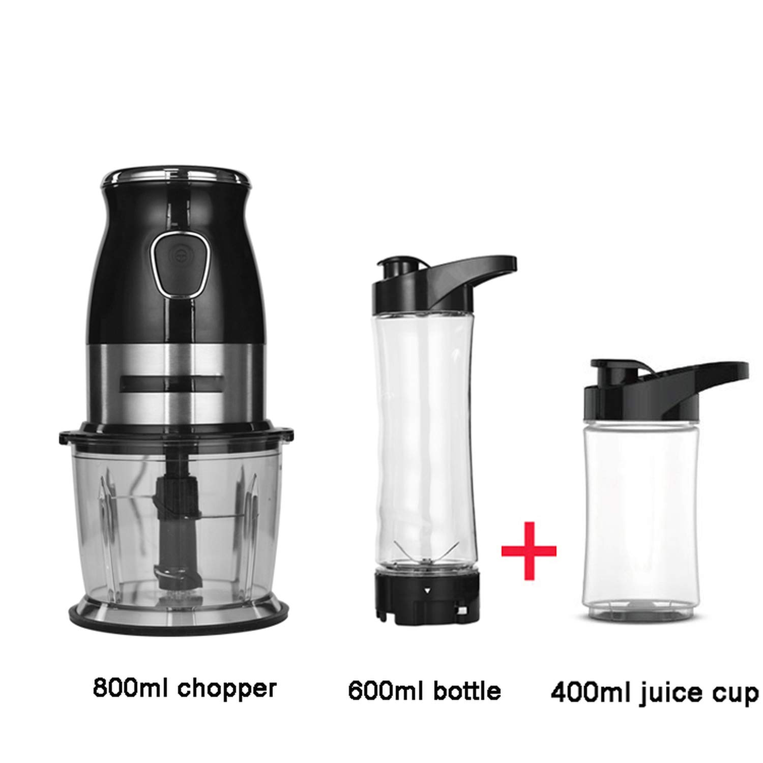 Multifunctional Portable Personal Blender Mixer Food Processor 900ml Chopper Bowl 600ml Juicer Bottle Meat Grinder,Standard extra 400ml,UK