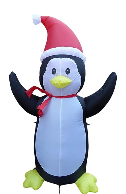 Uk Gardens Large Inflatable Penguin Christmas Decoration 240cm 8ft