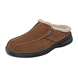 Orthofeet Men's Orthopedic Clog Brown Slipper with