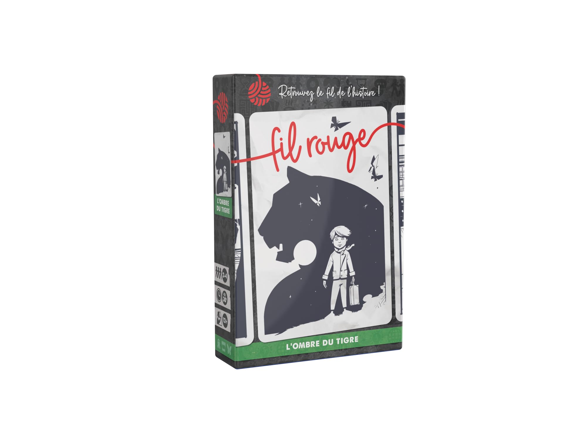 Blackrock Games Fil Rouge: The Shadow of the Tiger - Cooperative Game - Ideal Game With Friends - Find The Thread of History - 2 to 4 Players - 10 Years and Up - Lumberjack Studio Narrative Board Game