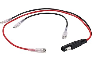 GGTE GGET 24 Volt Electric Scooters Battery Wiring Harness for eZip, GT, IZIP, Schwinn & Mongoose Electric Bicycle Insulated Battery Terminal Wire Harness with 2-Prong Connector