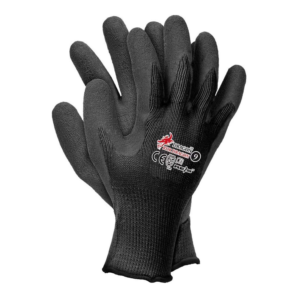 Reis Rdrb10 Dragon Protective Gloves, BlackBlack, 10 Size, Pack of 12