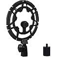 Blue Yeti Shock Mount Anti-Vibration Matching Boom Arm Stand Compatible w/Blue Yeti, Yeti X, Snowball & Blue Yeti Nano Mic (Black)