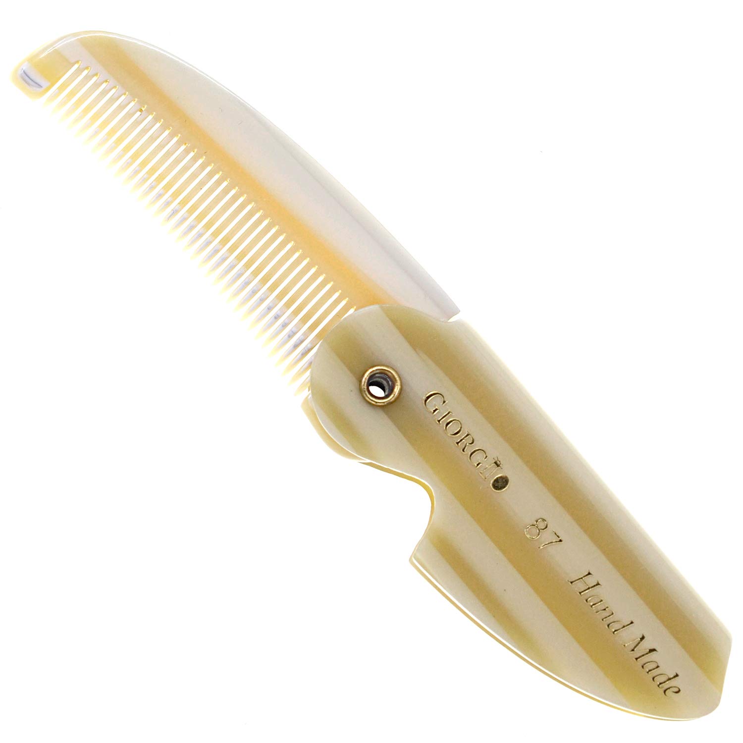 G87 IVY 2.5 Inch Folding Mustache Comb and Beard