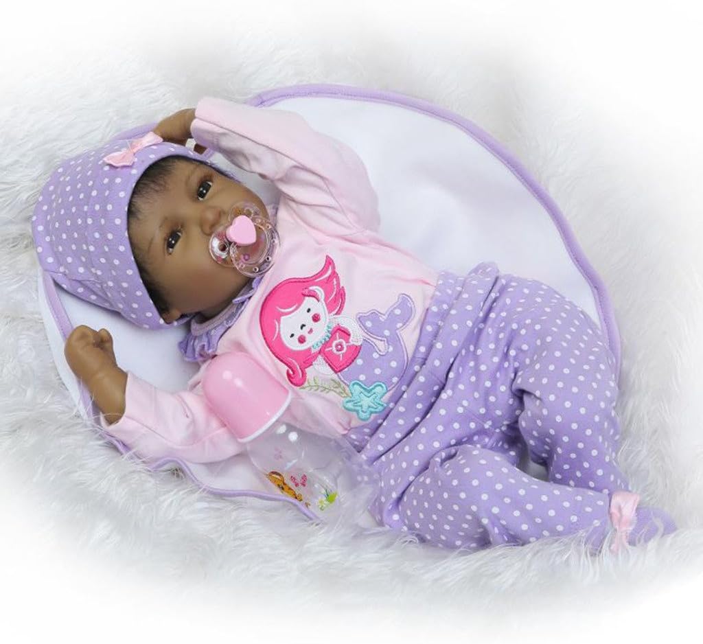Prezzo Nicery Bambola Nicery Reborn Baby Doll Stile Indiano 22 pollici 48-55 cm Bambini amico morbida di simulazione vinile silicone magnetico Bocca realistica Toy Venerdì nero Natale Offerte