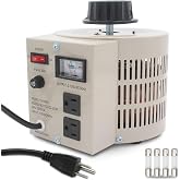 LVYUAN Variable Transformer Variable Voltage Regulator, 0-130V Output, 110V-120V Input, (2000VA)