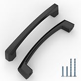 KNOKLOCK 10 Pack 4 Inch(102mm) Kitchen Cabinet Handles Matte Black Cabinet Pulls Kitchen Cabinet Hardware Drawer Pulls for Dresser Cupboard Wardrobe