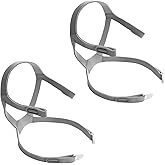 PalpitateC 2Packs F40 Replacement Headgear Compatible with ResMed Airfit F40 Full Face Mask for Adjustable Home Mask Headband with 4 Magnetic Headgear Clips Large
